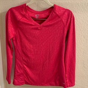 Champion Hot Pink Long Sleeve Athletic Shirt, Size XS